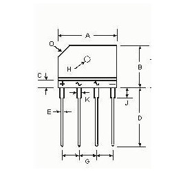 Diodes Incorporated KBJ401G