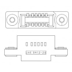 JAE Electronics DR-12-2SC-F0R