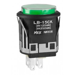 NKK Switches LB15CKW01-5F24-JF