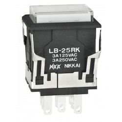 NKK Switches LB25RKW01-5C24-JB