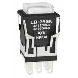 NKK Switches LB25SKW01-5C24-JB