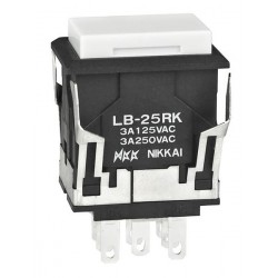 NKK Switches LB25RKW01-12-BJ