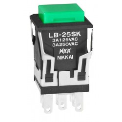 NKK Switches LB25SKW01-12-FJ