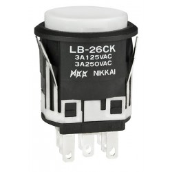 NKK Switches LB26CKW01-12-BJ