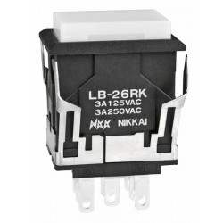 NKK Switches LB26RKW01-12-BJ