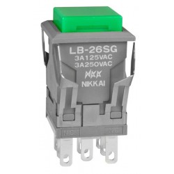 NKK Switches LB26SGW01-01-FJ