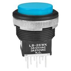 NKK Switches LB26WKW01-12-GJ